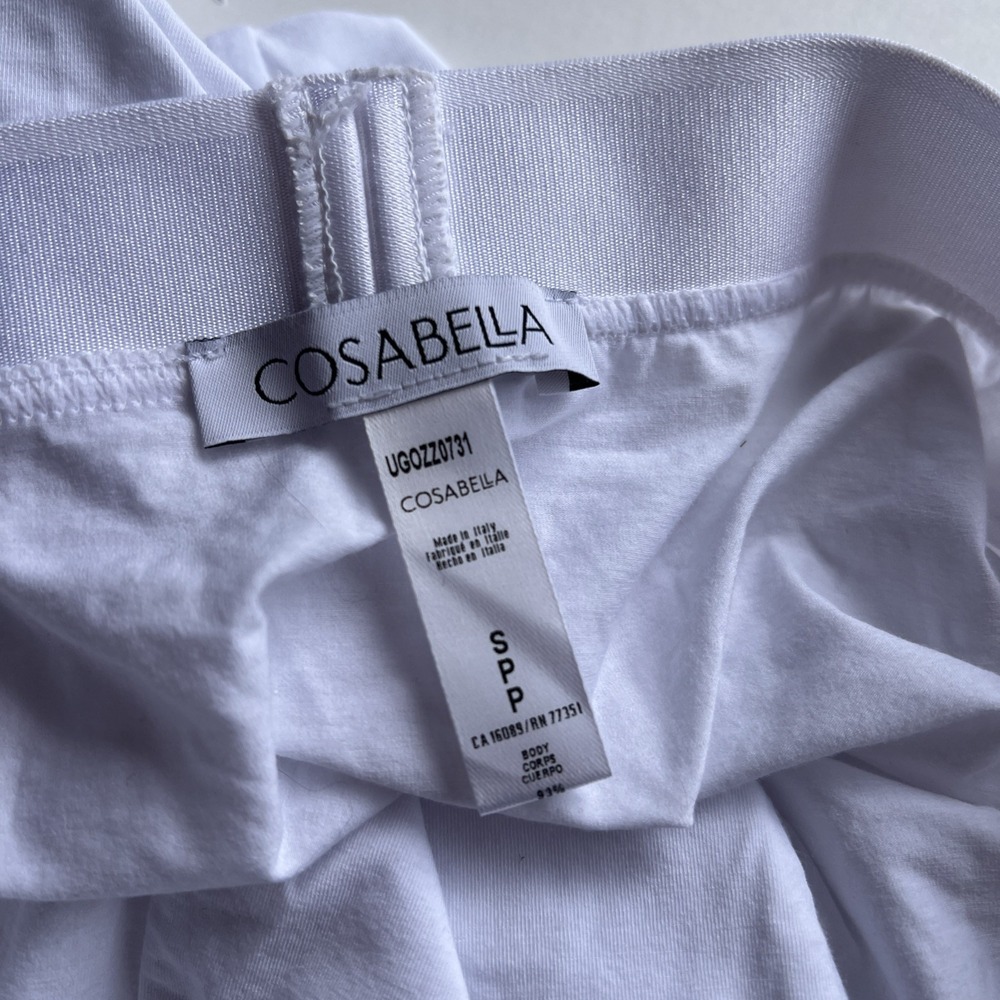 Cosabella White Stretch Size Small Boyshorts Booty Shorts NWOT - Picture 3 of 4